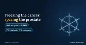 Freezing the cancer, sparing the prostate — NICE recognised IPG423; FTC focal audit: 97% continence